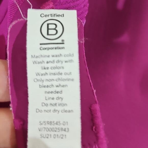 Athleta Advance Printed Bra Fiji Magnolia Purple Size 32DD - Picture 7 of 7